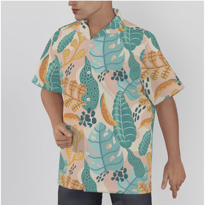 "Earthy Tropics Reverie" Hawaiian Shirt - Cotton