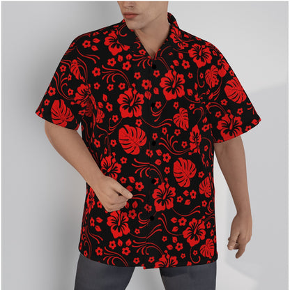 "Black Sands" Hawaiian Shirt - Cotton