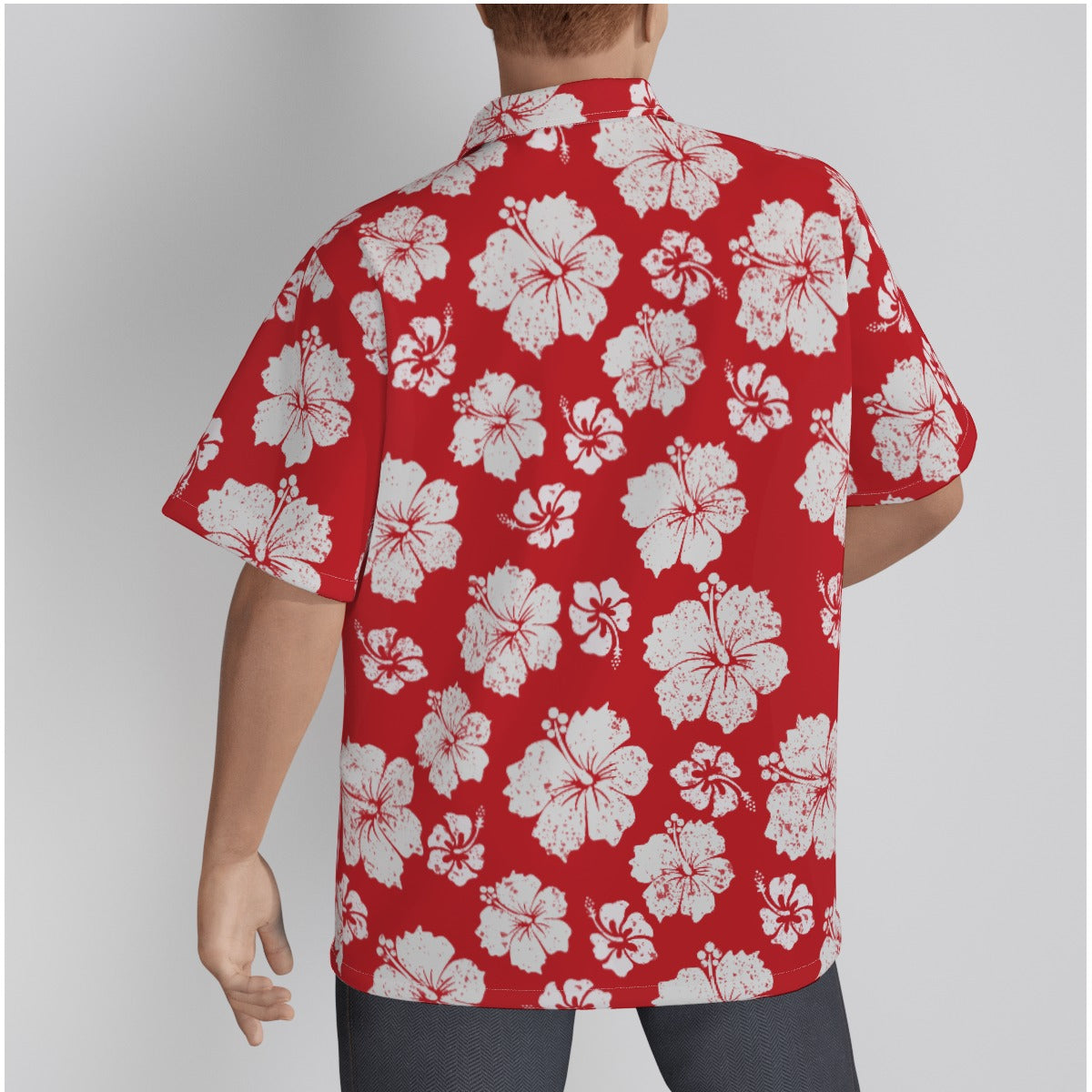 "Hibiscus Hues" Hawaiian Shirt - Cotton