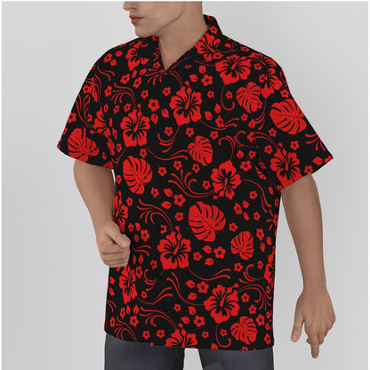 "Black Sands" Hawaiian Shirt - Cotton