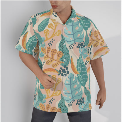 "Earthy Tropics Reverie" Hawaiian Shirt - Cotton