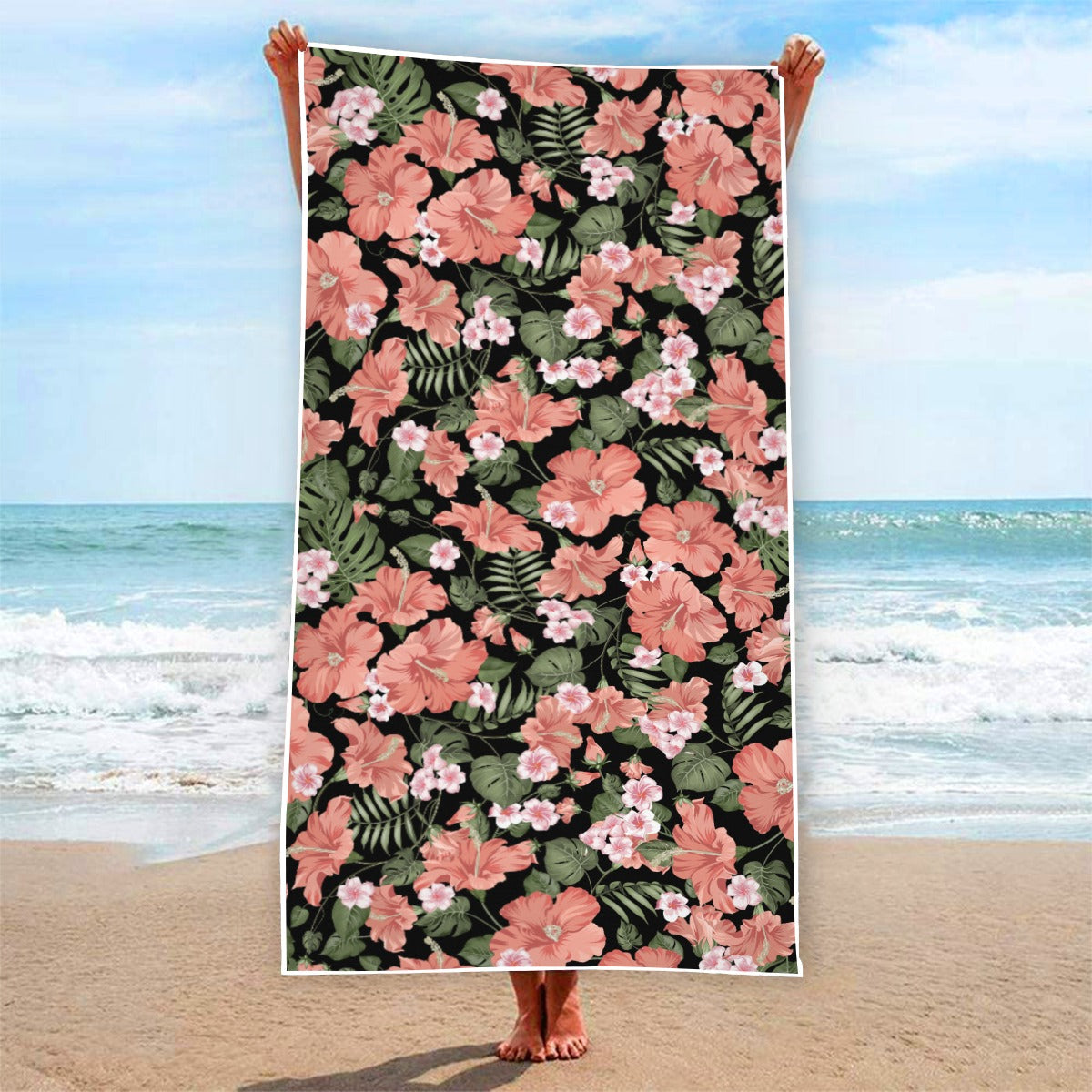 "Midnight Bloomscape"  Beach Towel -From $29.99!