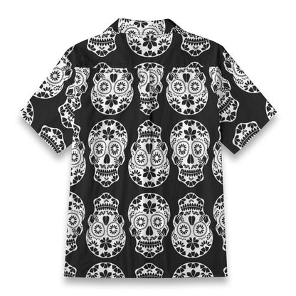 “Calavera Blanca” Día de Muertos Cotton Celebration Shirt