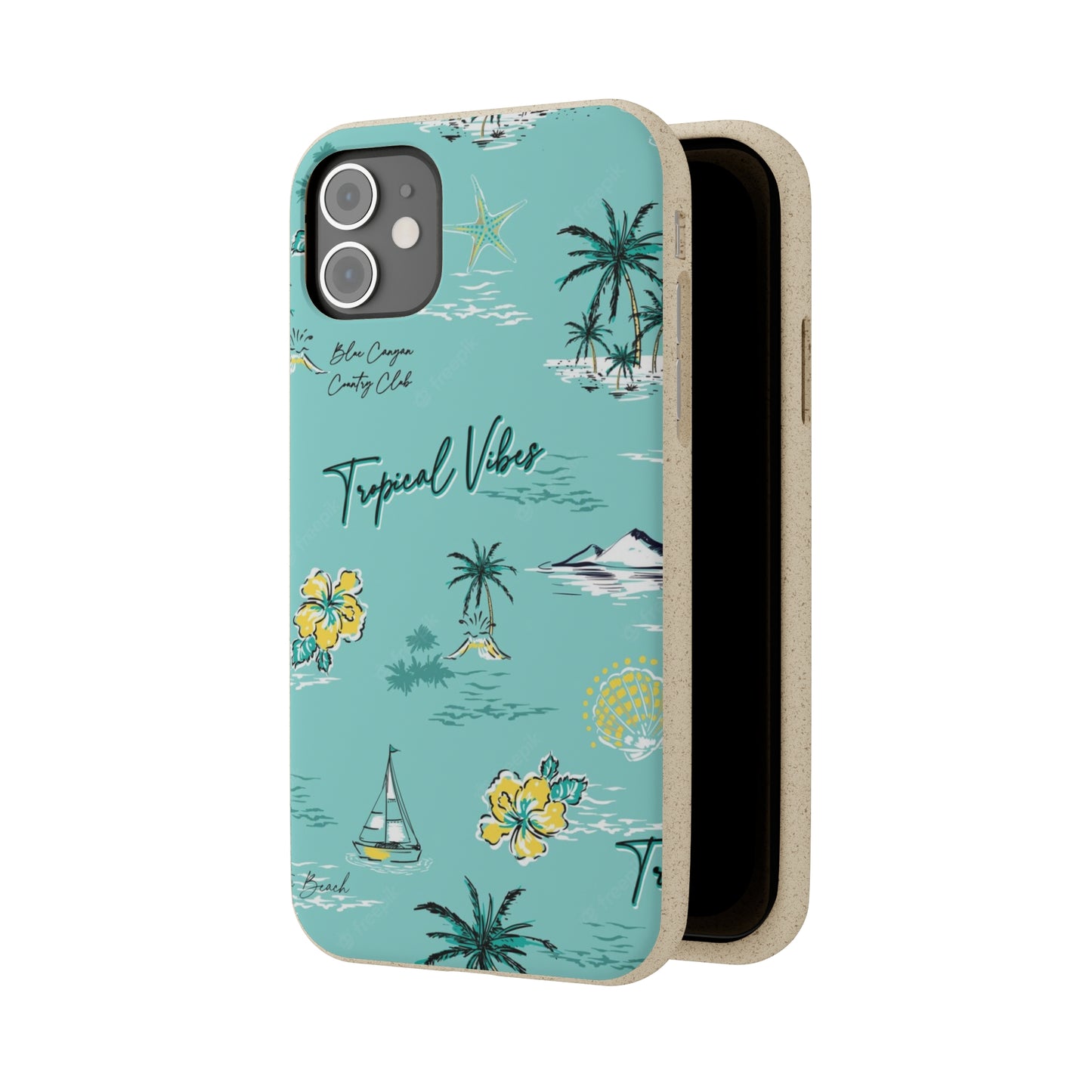 "Tropical Vibes" Eco Biodegradable Phone Cases - iPhone and Galaxy