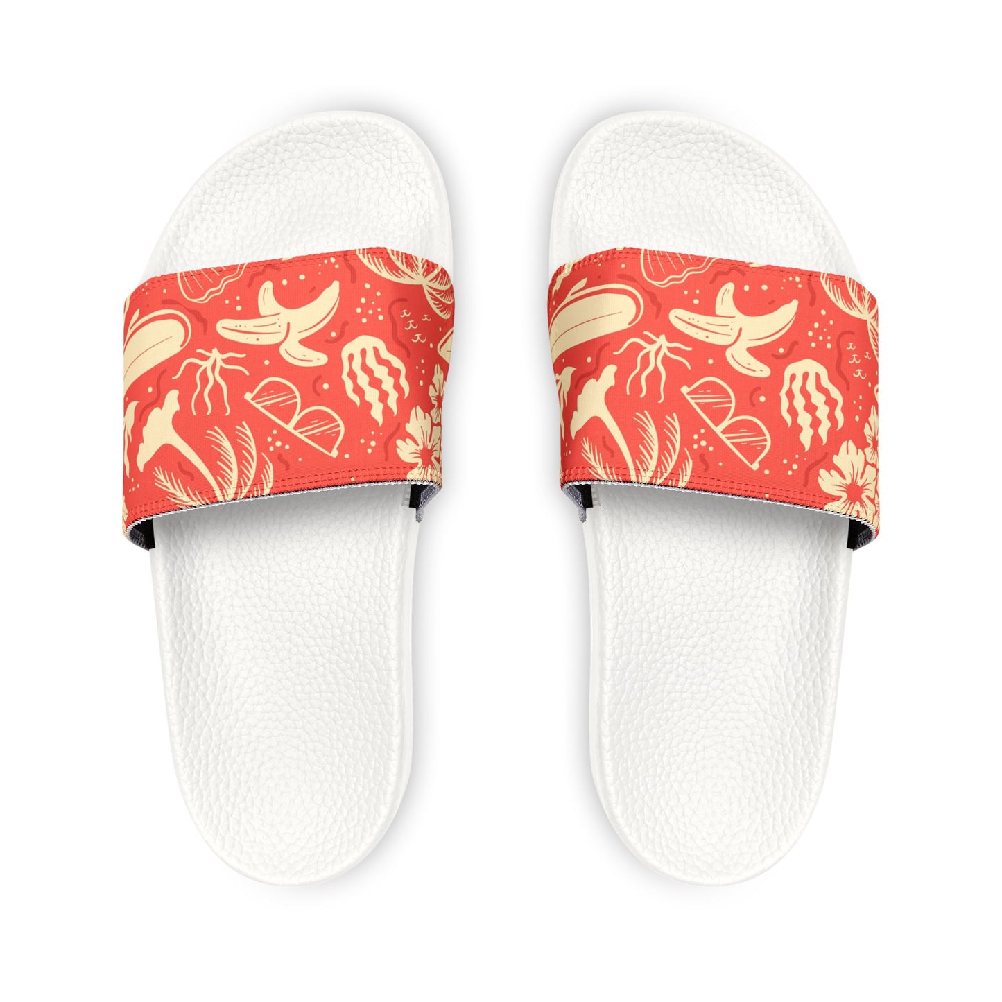 "Tropical Radiance in Red" Women's Beach Sandals