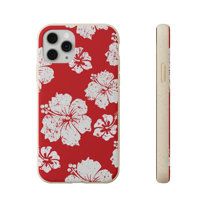 "Hibiscus Hues" Eco Biodegradable Phone Cases - iPhone and Galaxy