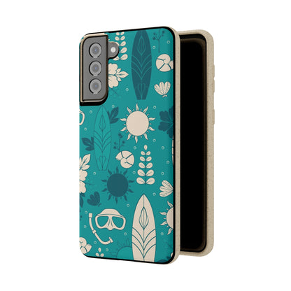 "Surf's Up, Dive Down" Eco Biodegradable Cases - iPhone and Galaxy