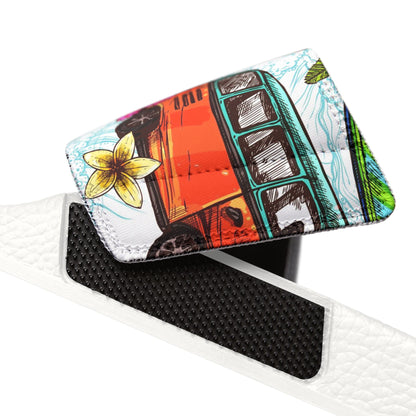 "Microbus and Surfboards" Women's Beach Sandals