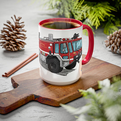 E-One Titan Foam 161 CFR Truck Fundraiser Coffee Mug by Island Vibes For Life
