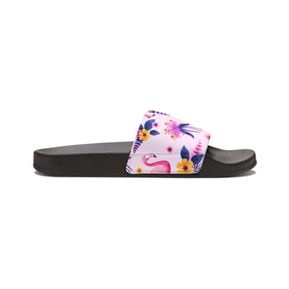 "Pink Flamingo Carnival: Exotic Bliss" Women's Beach Sandals