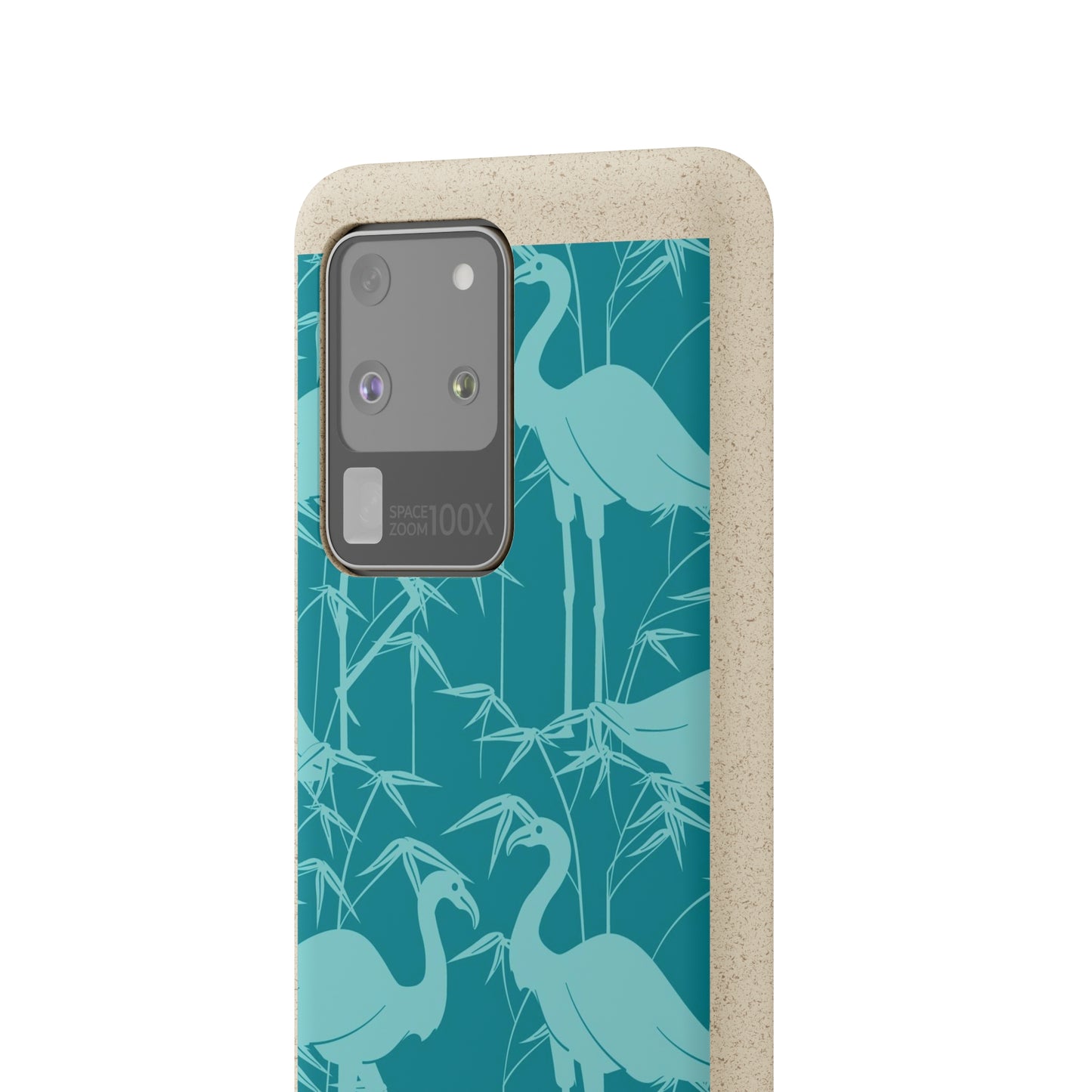 "Egrets in Teal" Eco Biodegradable Cases - iPhone and Galaxy