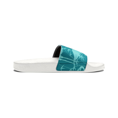 "Egrets In Teal" Women's Beach Sandals