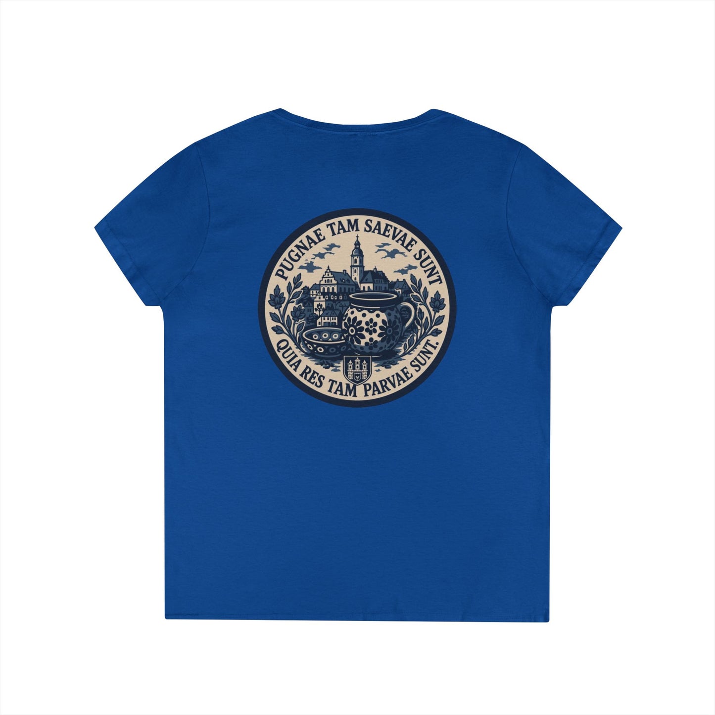 FOS Bolesławiec “Pugnae Tam Saevae Sunt” Ladies' V-Neck T-Shirt