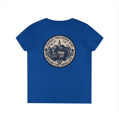 FOS Bolesławiec “Pugnae Tam Saevae Sunt” Ladies' V-Neck T-Shirt