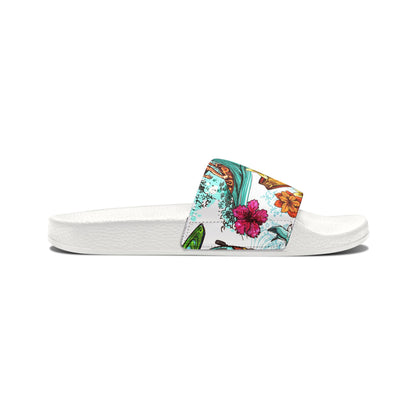 "Microbus and Surfboards" Women's Beach Sandals