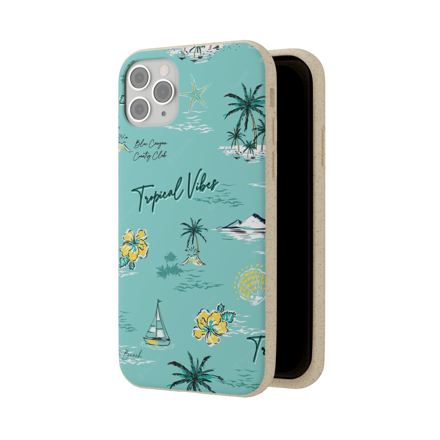 "Tropical Vibes" Eco Biodegradable Phone Cases - iPhone and Galaxy