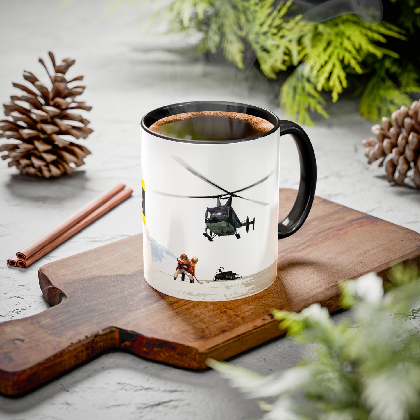 HH-43 Rescue Coffee Mug -  USAF ARFF Huskie Helicopter Mug exclusive by Island Vibes For Life
