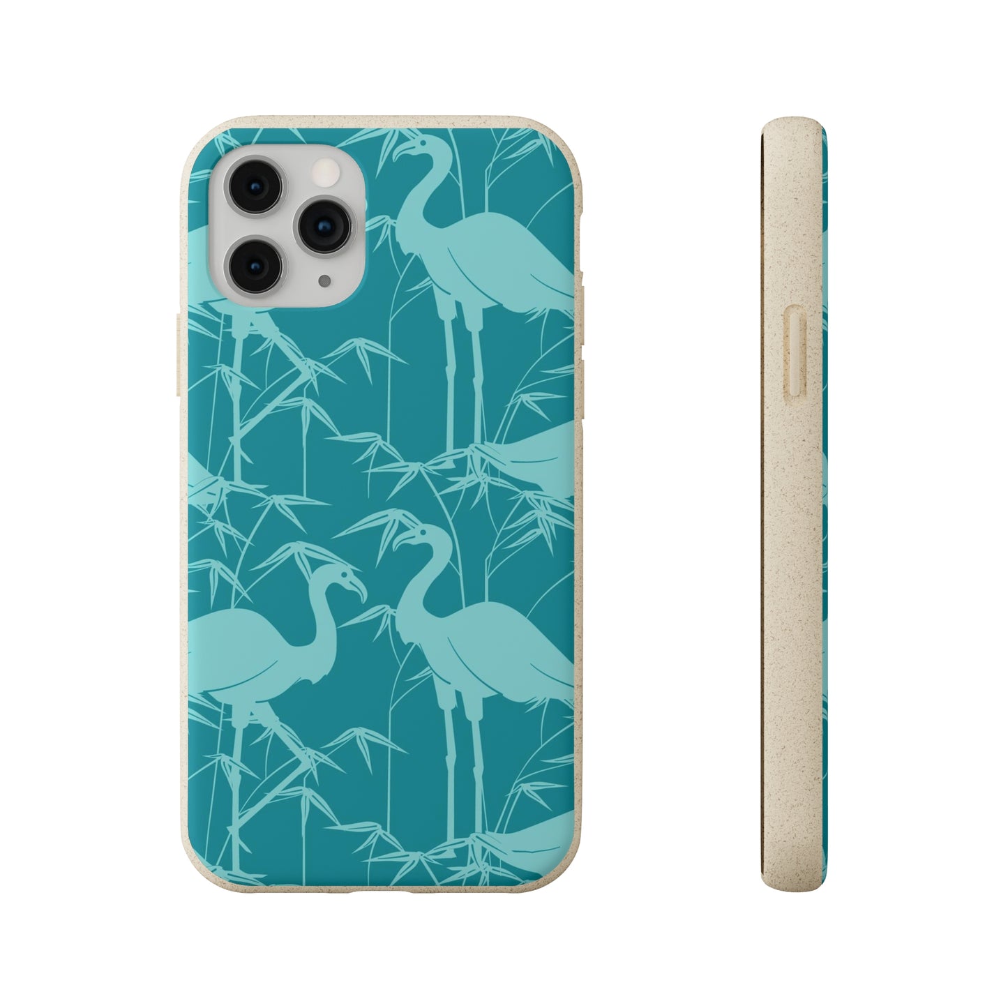 "Egrets in Teal" Eco Biodegradable Cases - iPhone and Galaxy