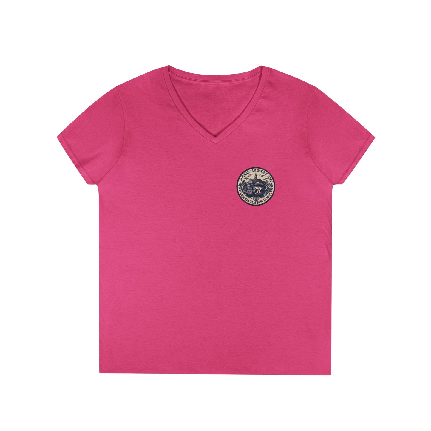 FOS Bolesławiec “Pugnae Tam Saevae Sunt” Ladies' V-Neck T-Shirt