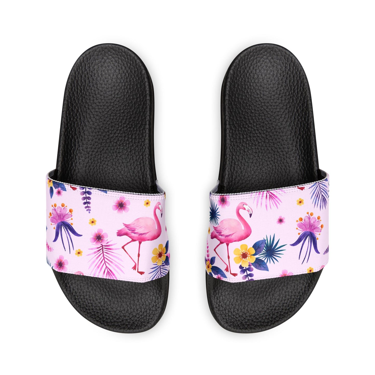 "Pink Flamingo Carnival: Exotic Bliss" Men's Beach Sandals