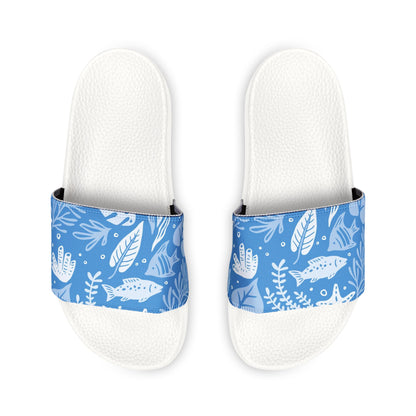 "Marine Marvels: Blue Serenade" Women's Beach Sandals