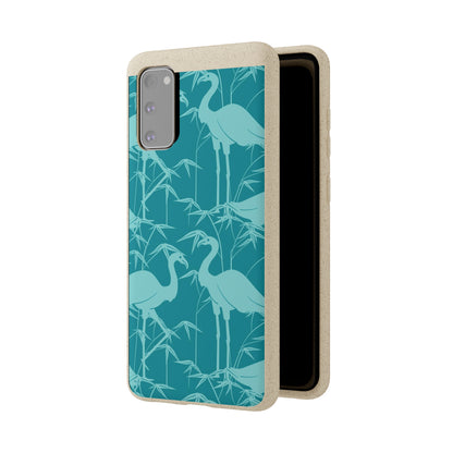 "Egrets in Teal" Eco Biodegradable Cases - iPhone and Galaxy