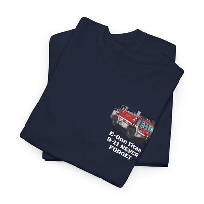 E-One Titan Foam 161 9-11 Pentagon Truck Fundraiser Tee by Island Vibes For Life