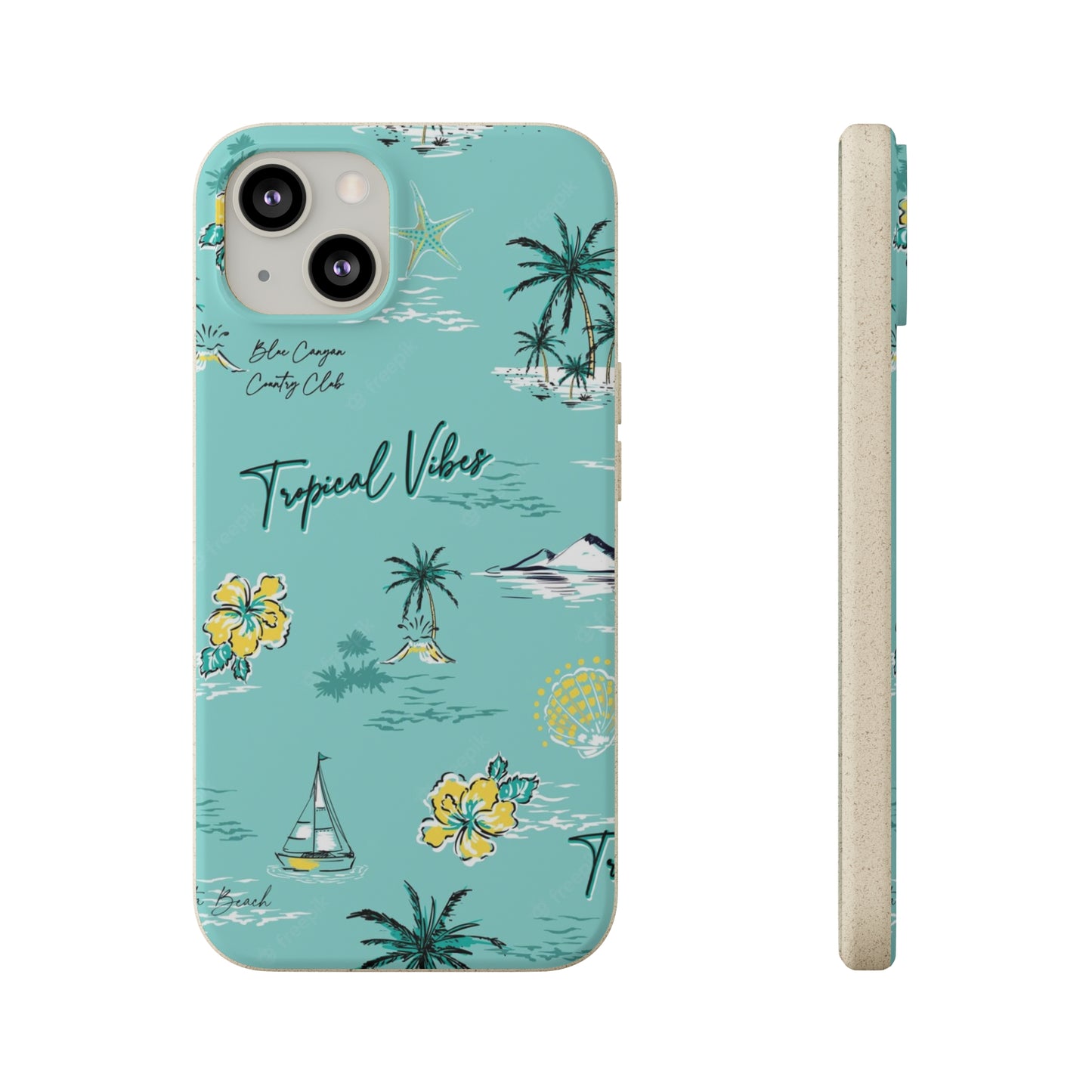 "Tropical Vibes" Eco Biodegradable Phone Cases - iPhone and Galaxy