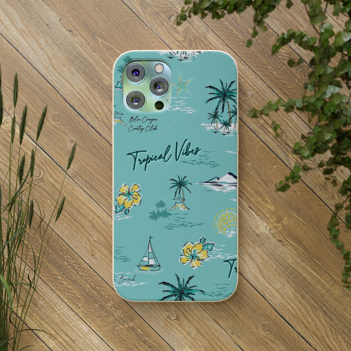 "Tropical Vibes" Eco Biodegradable Phone Cases - iPhone and Galaxy