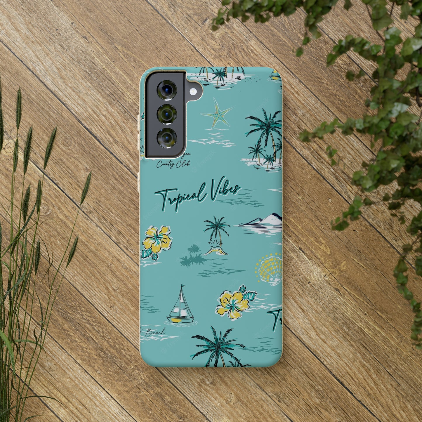 "Tropical Vibes" Eco Biodegradable Phone Cases - iPhone and Galaxy