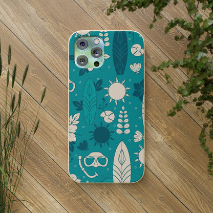 "Surf's Up, Dive Down" Eco Biodegradable Cases - iPhone and Galaxy