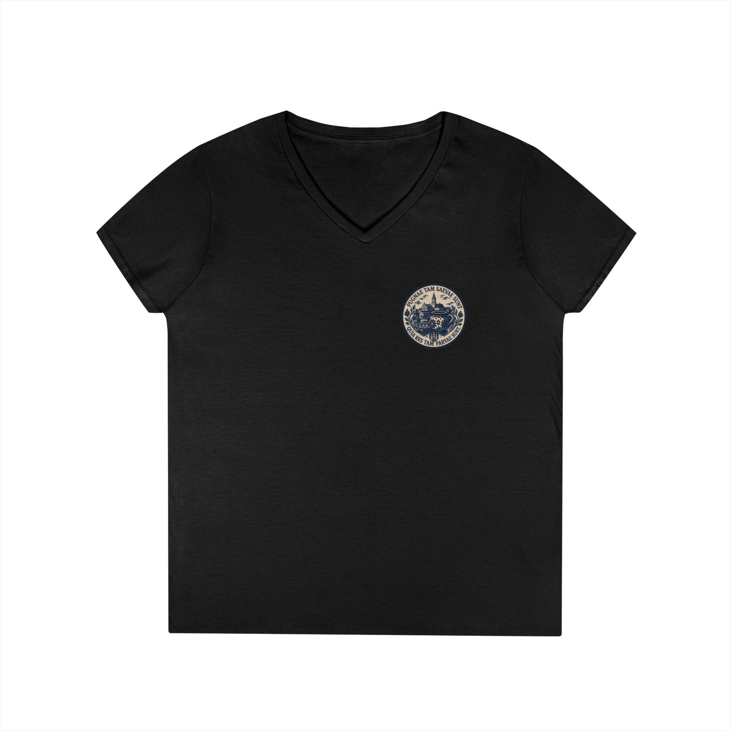 FOS Bolesławiec “Pugnae Tam Saevae Sunt” Ladies' V-Neck T-Shirt