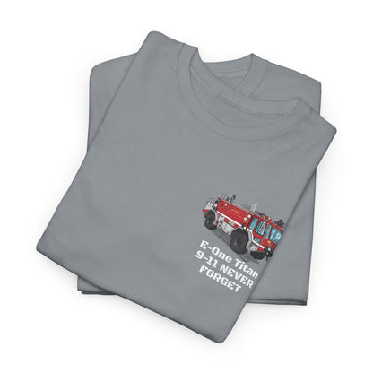 E-One Titan Foam 161 9-11 Pentagon Truck Fundraiser Tee by Island Vibes For Life