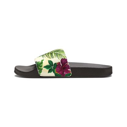 "Sunny Hibiscus Blooms" Women's Beach Sandals