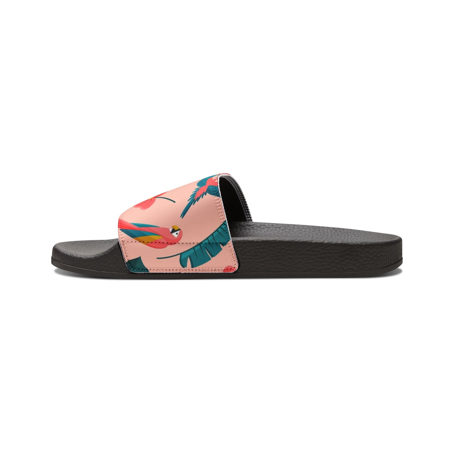 "Colorful Plumage: Pink Paradise" Women's Beach Sandals