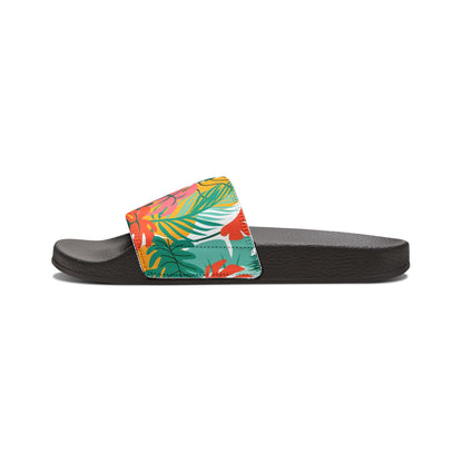 "Island Leaves Kaleidoscope" Women's Beach Sandals