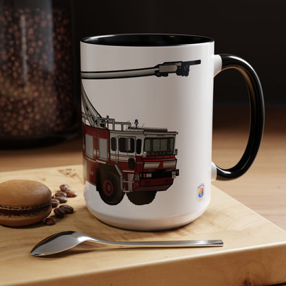 Oshkosh T-3000 Crash Fire Rescue Coffee Mug by Island Vibes For Life