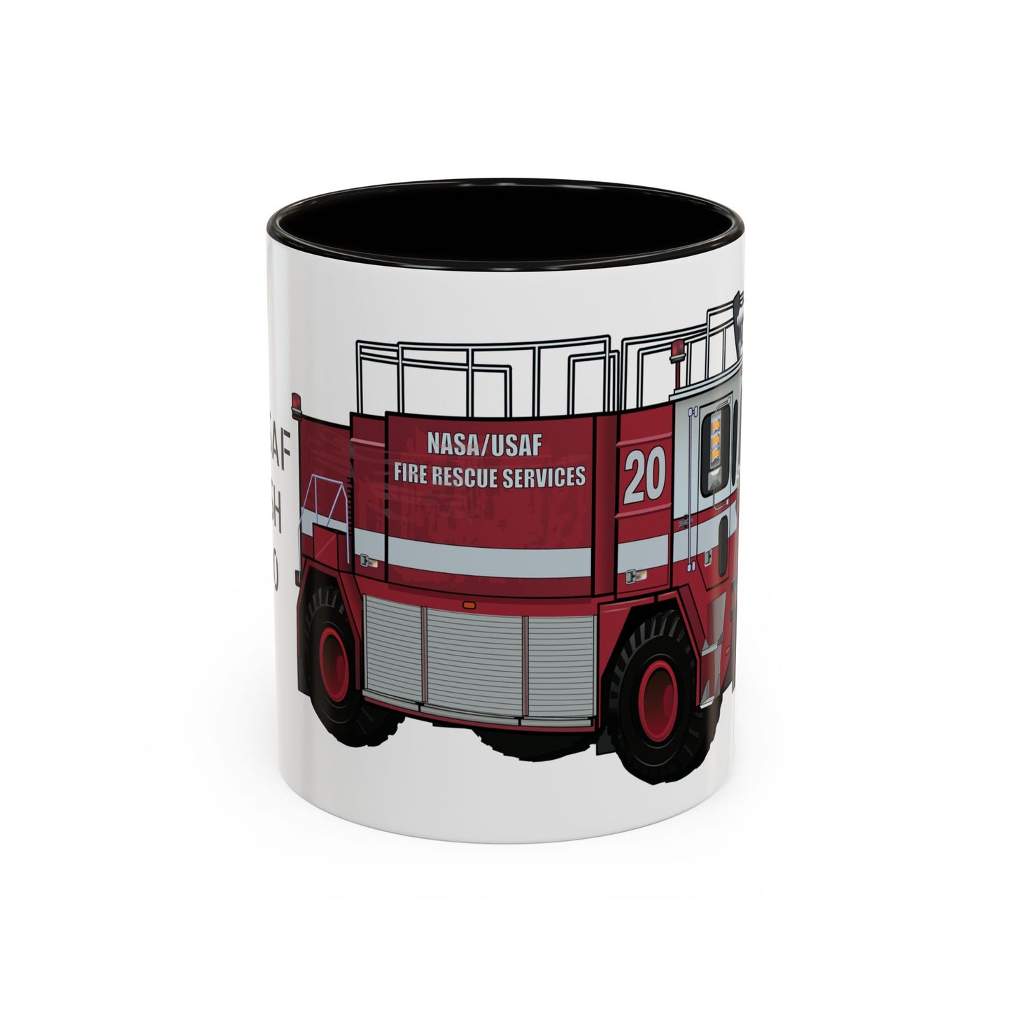 NASA / USAF Oshkosh T-1500 Crash Fire Rescue Coffee Mug by Island Vibes For Life