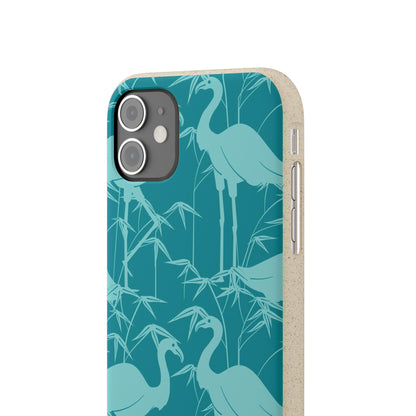 "Egrets in Teal" Eco Biodegradable Cases - iPhone and Galaxy