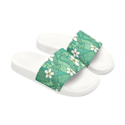 "Jasmine Palm Paradise" Men's Beach Sandals