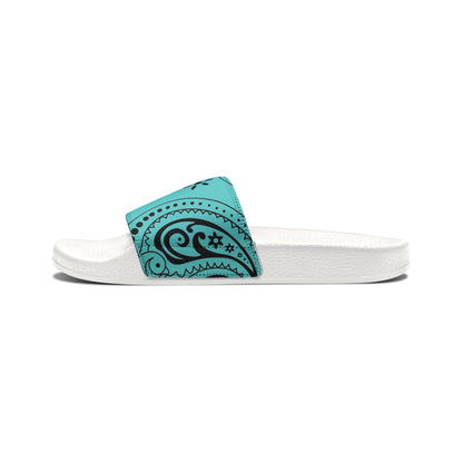 "Teal Paisley Treasure" Women's Beach Sandals