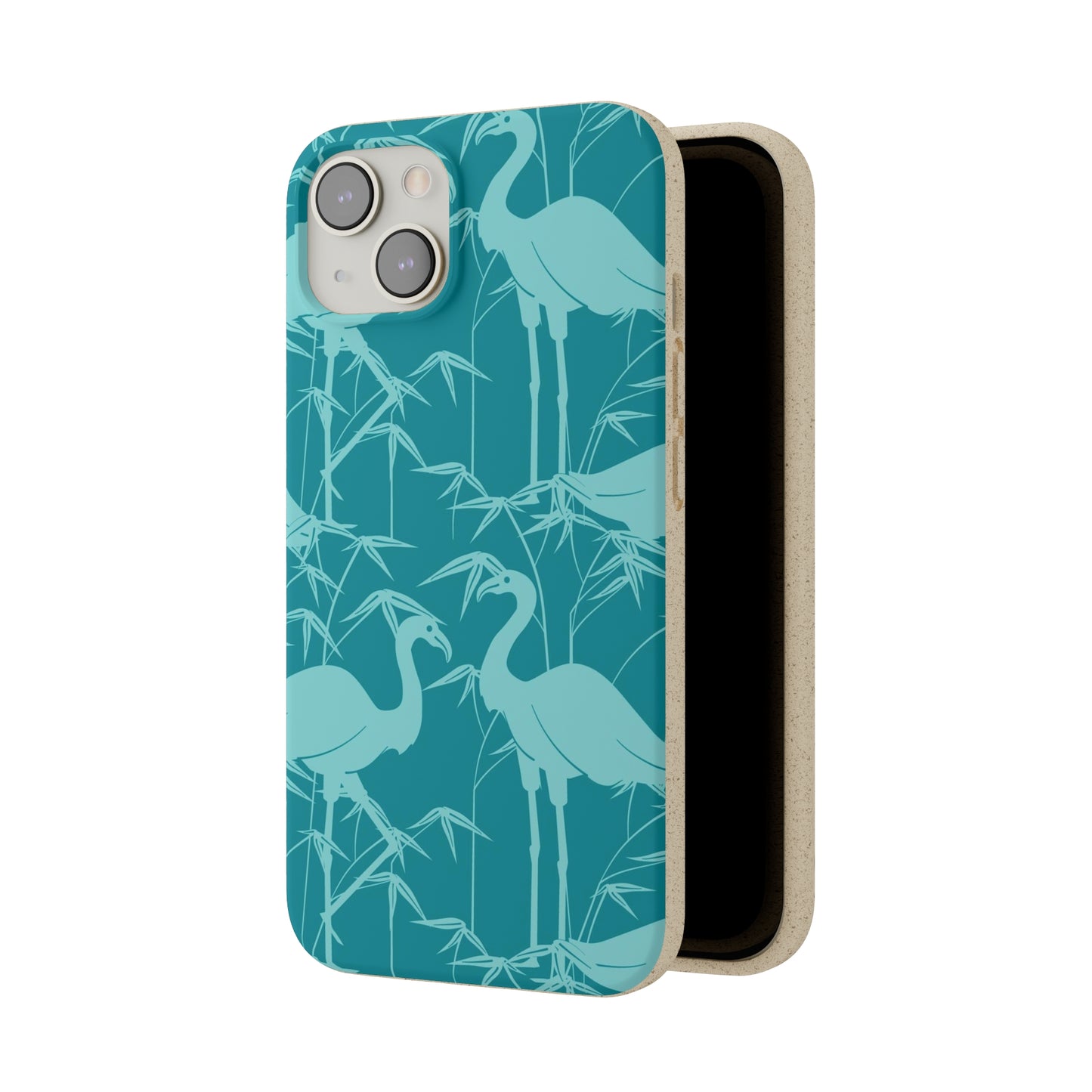 "Egrets in Teal" Eco Biodegradable Cases - iPhone and Galaxy