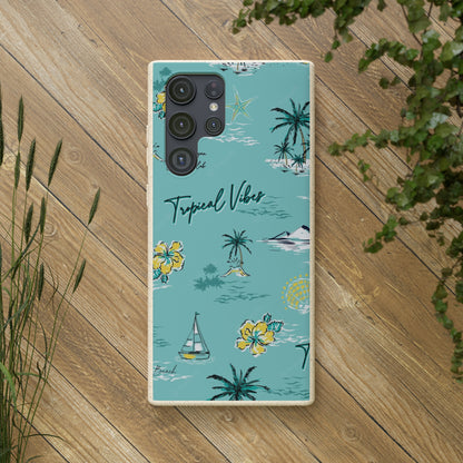 "Tropical Vibes" Eco Biodegradable Phone Cases - iPhone and Galaxy