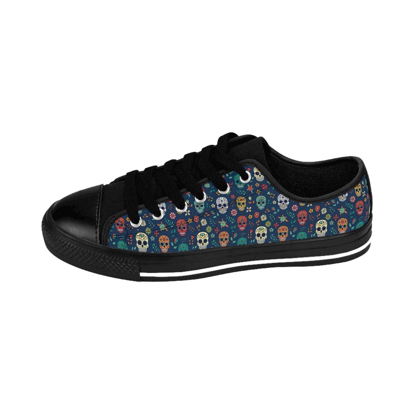 "Midnight Sugar Skulls" Low Top Kicks