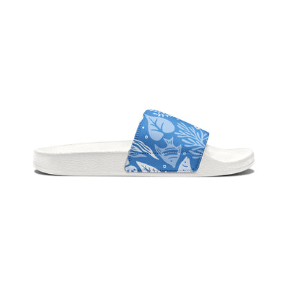 "Marine Marvels: Blue Serenade" Men's Beach Sandals