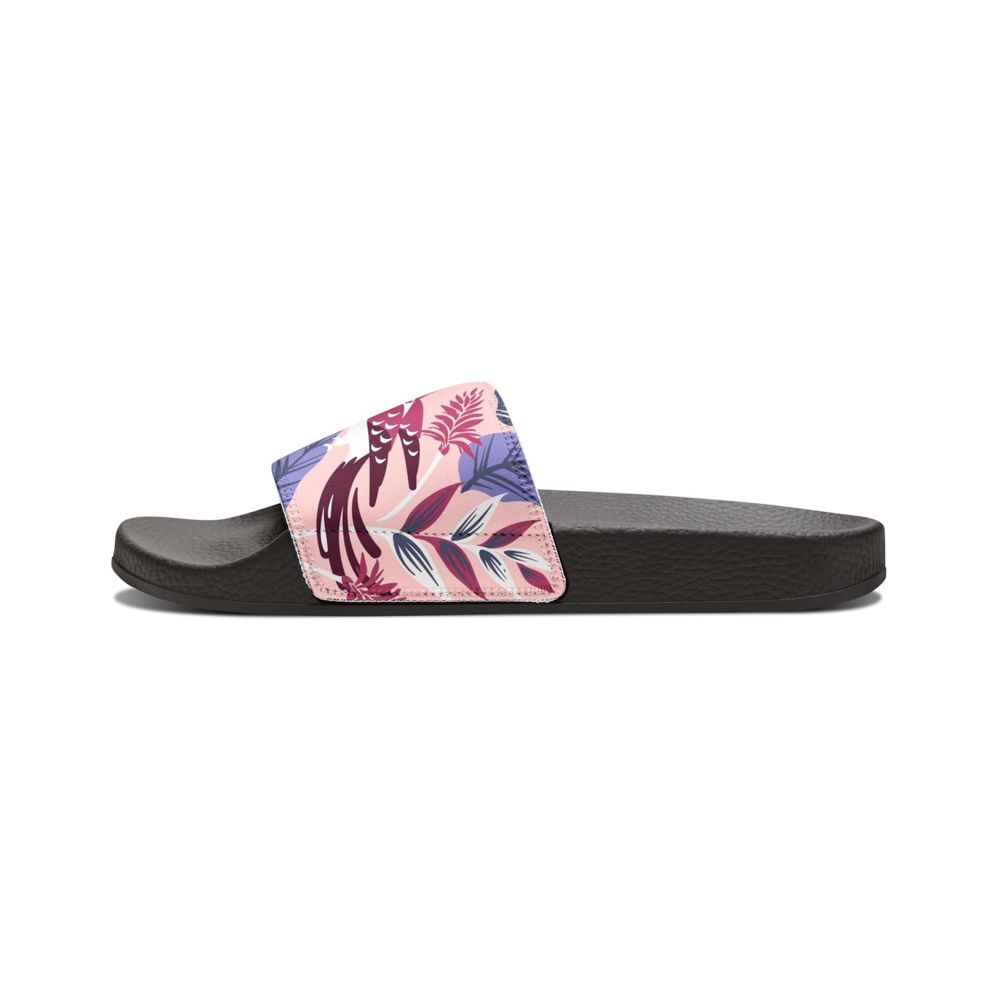 "Tropical Avian Whispers: Pink Paradise" Women's Beach Sandals