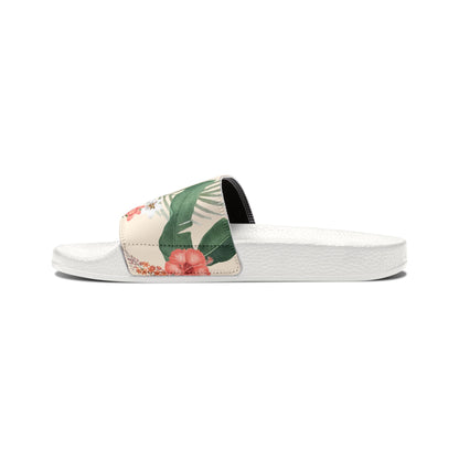 "Hibiscus Palm Oasis" Women's Beach Sandals