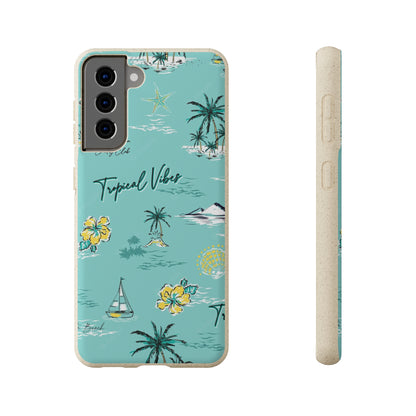 "Tropical Vibes" Eco Biodegradable Phone Cases - iPhone and Galaxy