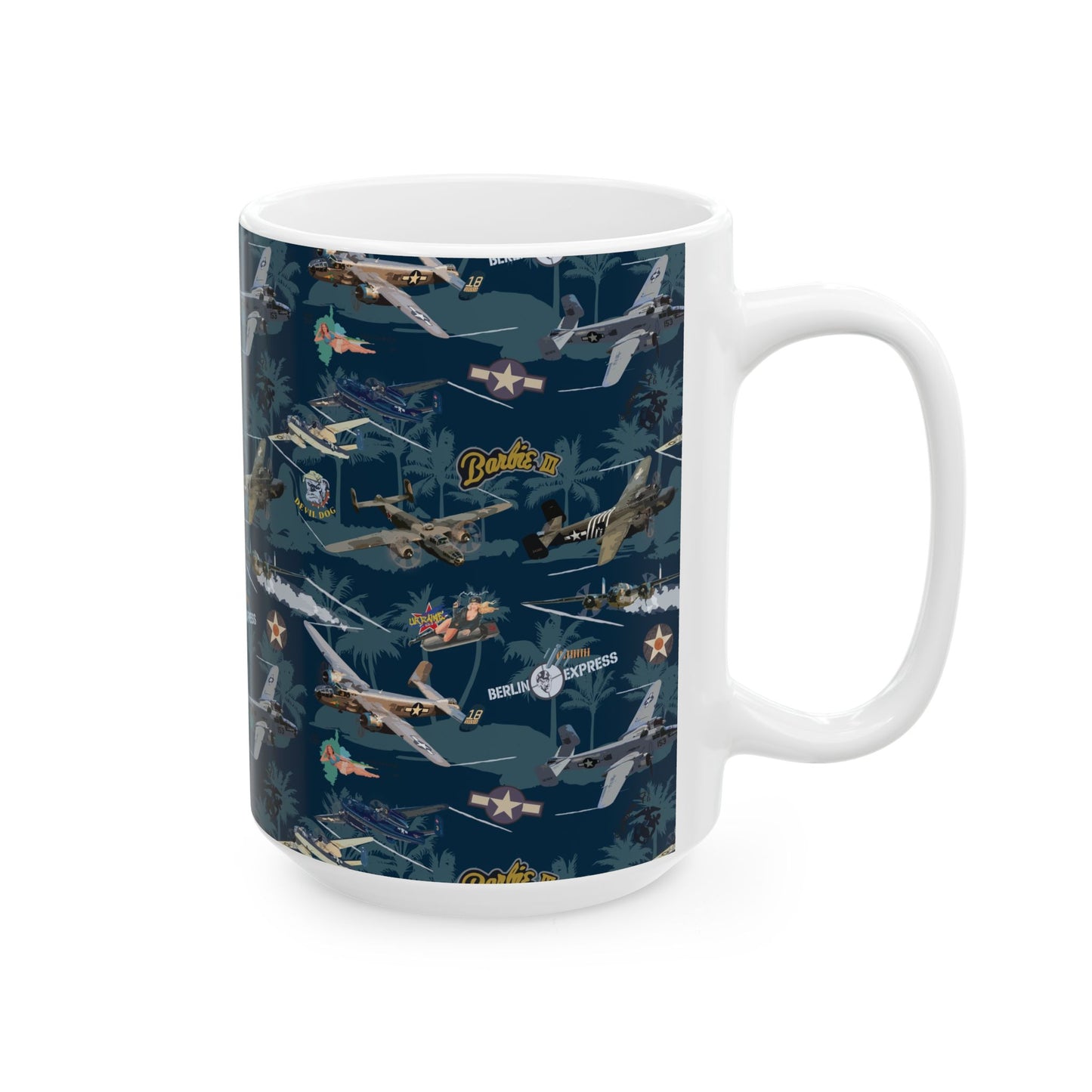 B25 Ceramic Mug, (11oz, 15oz)