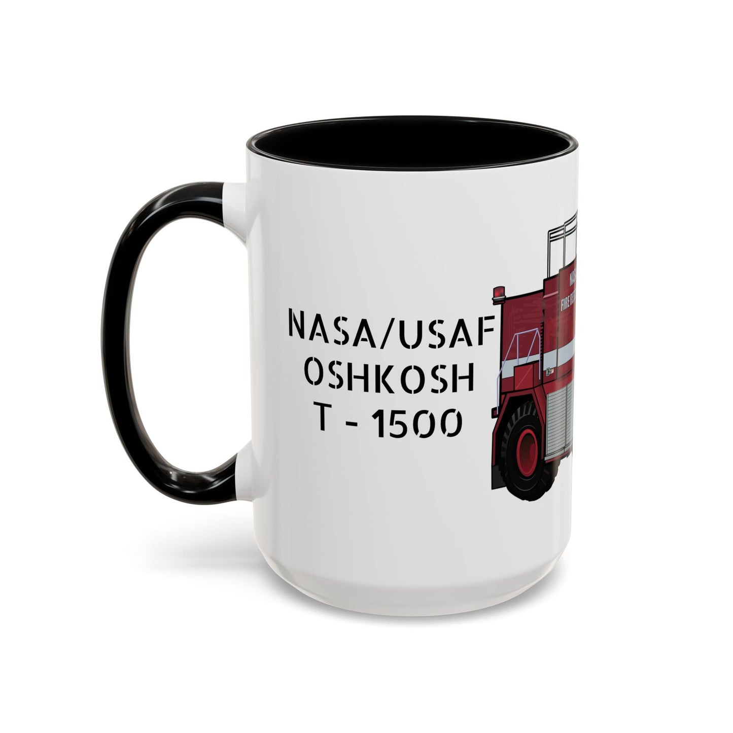 NASA / USAF Oshkosh T-1500 Crash Fire Rescue Coffee Mug by Island Vibes For Life